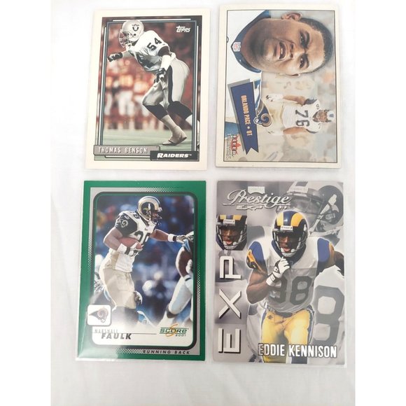 Vintage Mixed Football Trading Cards Classic, Fleer, Pro Set, & Topps 1990's Lot - Picture 2 of 6